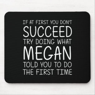 Megan Gift Name Personalised Birthday Funny Christ Mouse Mat
