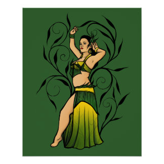 Megan Green Belly Dancer Poster