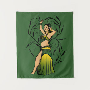 Megan Green Belly Dancer Tapestry
