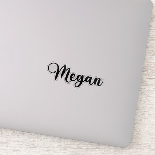 Megan Name - Handwritten Calligraphy (Detail)
