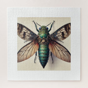 Meganeura In Flight 240824IREF209 - Watercolor Jigsaw Puzzle