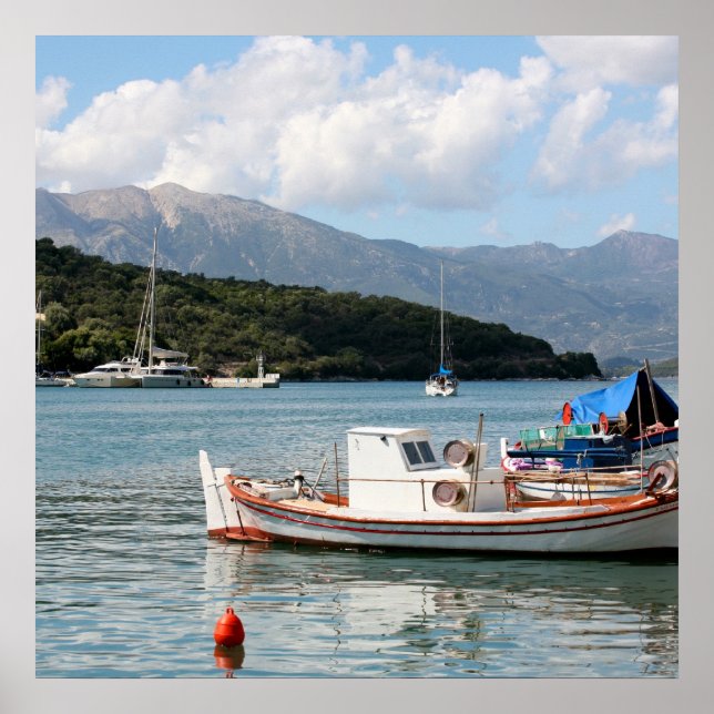 Meganissi, Greek Island square Poster (Front)