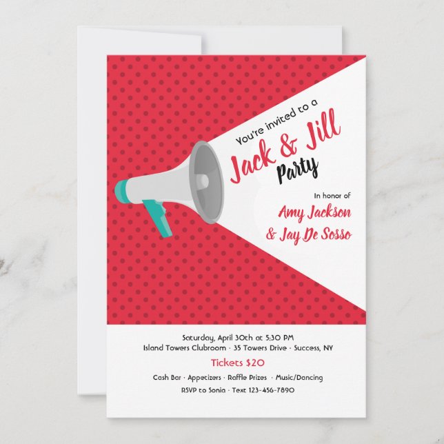 Megaphone Invitation (Front)