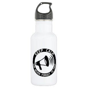 Megaphone: Keep Calm And Never Forget 532 Ml Water Bottle