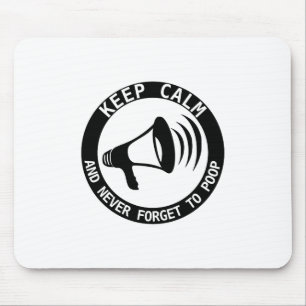 Megaphone: Keep Calm And Never Forget Mouse Mat