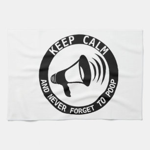 Megaphone: Keep Calm And Never Forget Tea Towel