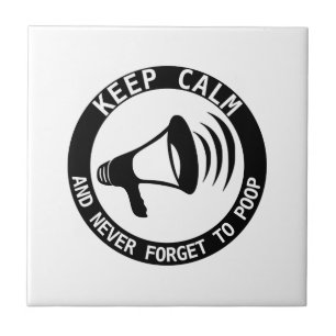Megaphone: Keep Calm And Never Forget Tile