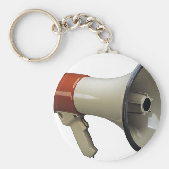 Megaphone Key Rings & Keychains Zazzle UK
