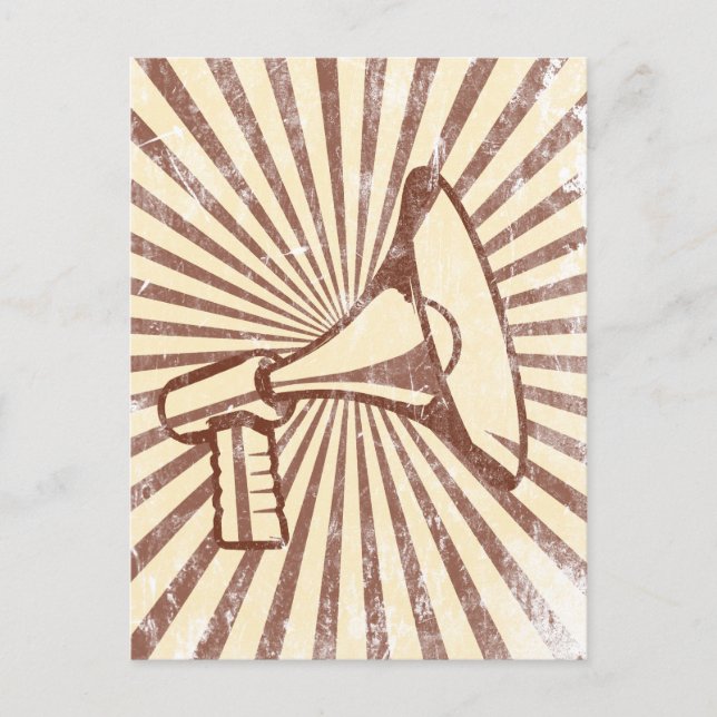 Megaphone Postcard (Front)
