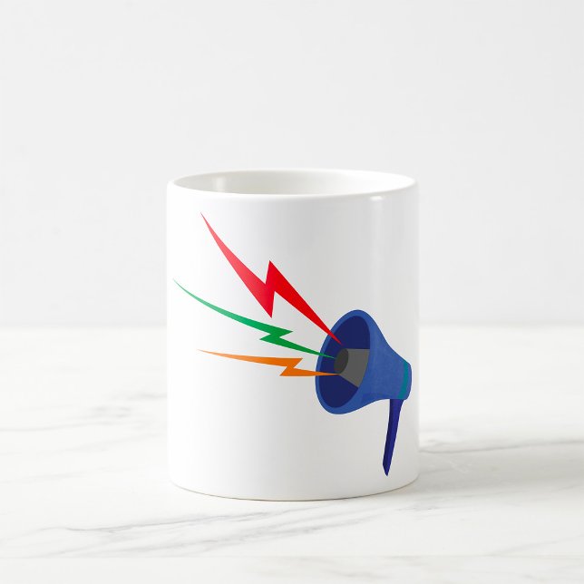 Megaphone Sound Waves Mug (Creator Uploaded)