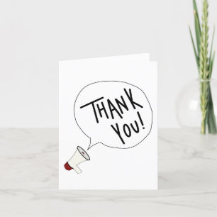 Megaphone Thank You Card