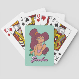Megara Goddess at Heart Poker Cards