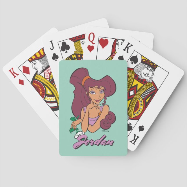 Megara Goddess at Heart Poker Cards (Back)