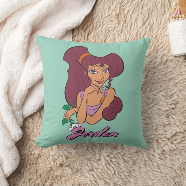 Megara Goddess at Heart Throw Pillow (Blanket)