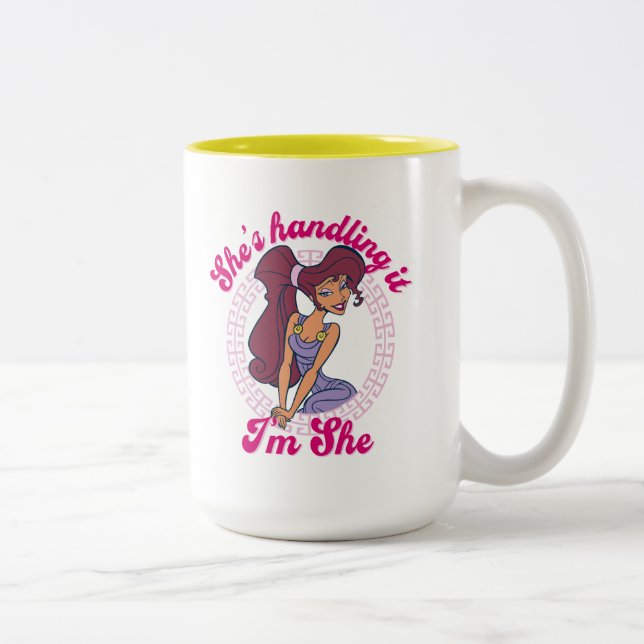 Megara - She's Handling It, I'm She Two-Tone Coffe Coffee Mug (Right)