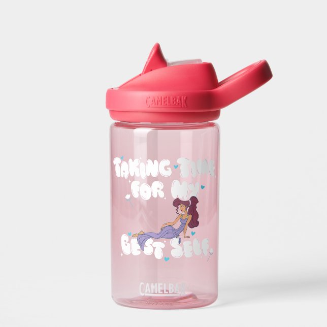 Megara - Taking Time For My Best Self Water Bottle (Left)