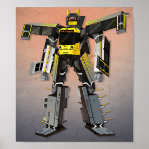 Megatram - the Manchester Metrolink robot tram Poster