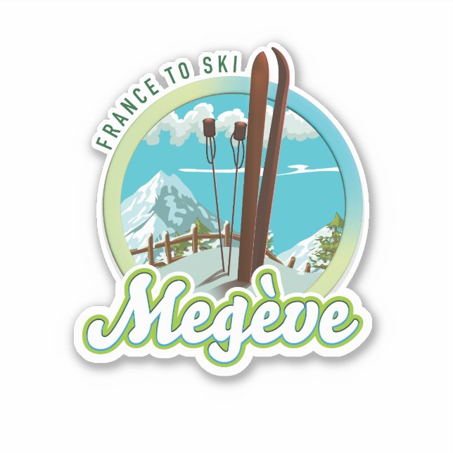 Megève france ski logo (Front)