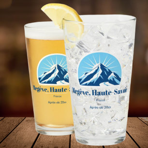 Megève Haute-Savoie France ski resort beer Glass