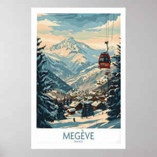 Megève Wall Art Poster - France 1