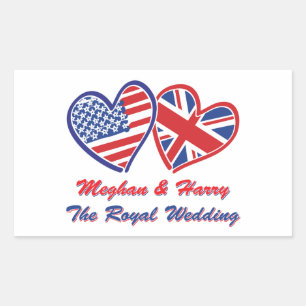 Meghan and Harry The Royal Wedding Rectangular Sticker