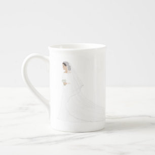 Meghan Markle Royal Wedding Dress Bone China Mug