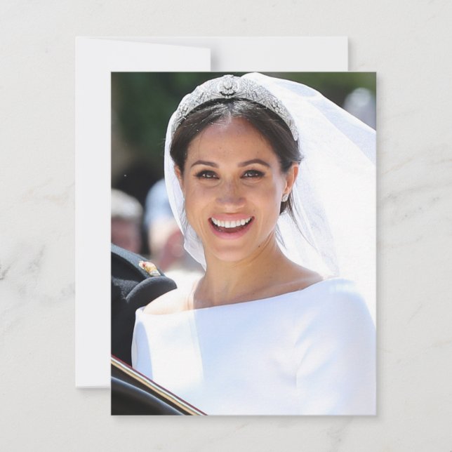 Meghan Markle Royal Wedding Thank You Card (Front)
