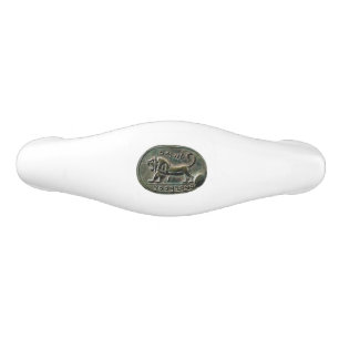 Megiddo Seal Ceramic Drawer Pull