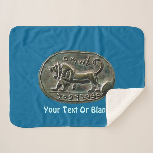 Megiddo Seal Sherpa Blanket (Front (Horizontal))