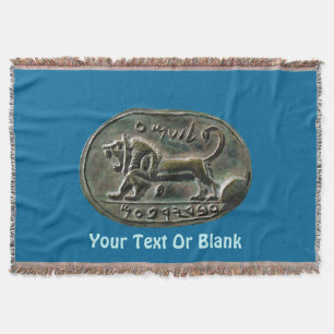 Megiddo Seal Throw Blanket
