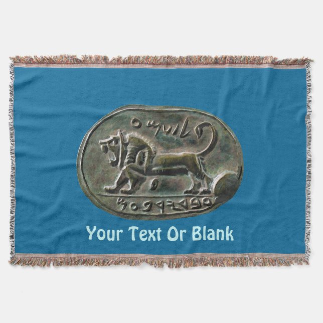 Megiddo Seal Throw Blanket (Front)