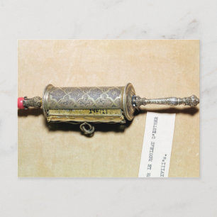 Megillah case, from Alsace Postcard