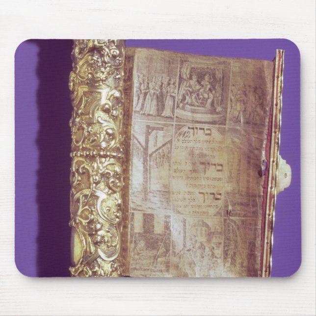 Megillah  in a silver case, Vienna, c.1715 Mouse Mat (Front)