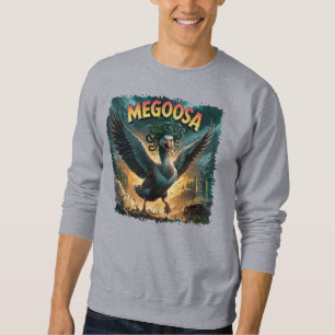 Megoosa Illustration – Medusa Goose Funny Scary Sweatshirt