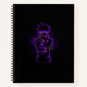 Megumi Fushiguro Anime Style Spiral Black Cover Notebook