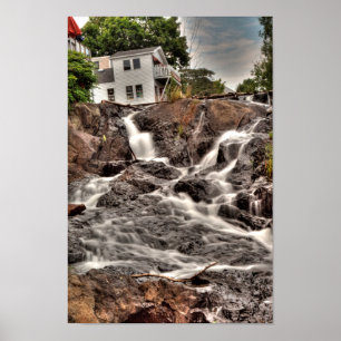 Megunticook Falls, Camden, Maine Poster