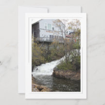 Megunticook Falls- Maine- 5x7 Flat Thank You Card
