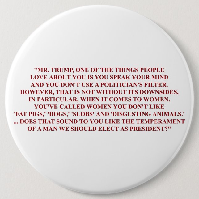 Megyn Kelly's Question Pin (Front)