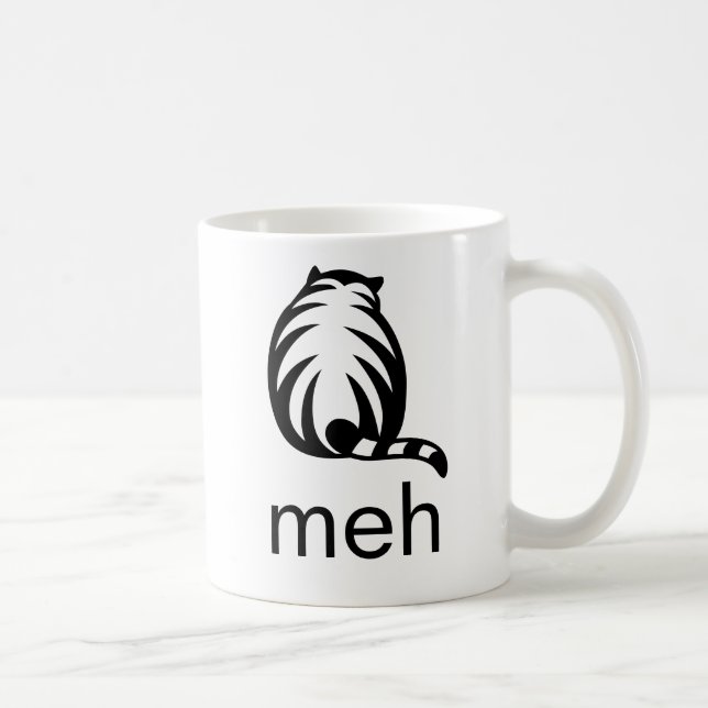 meh Cat Coffee Mug (Right)