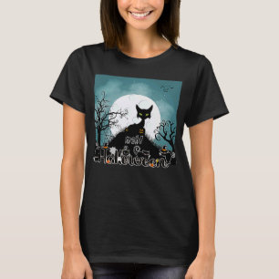 Meh Cat Halloween Costumes Halloween Black Cat T-Shirt