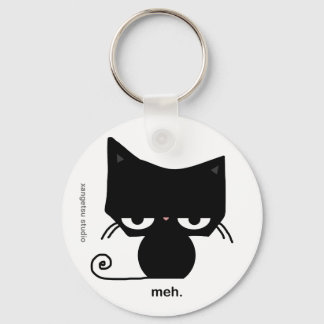 Meh Cat Keychain