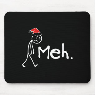 Meh. Funny Christmas Introvert Mouse Mat