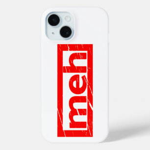 Meh Stamp iPhone 15 Case