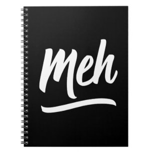 Meh Typography Notebook