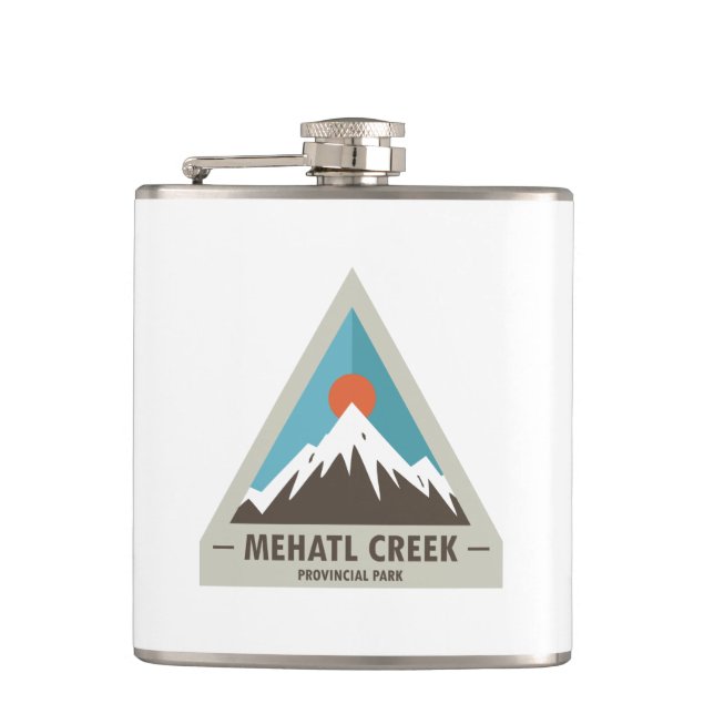 Mehatl Creek Provincial Park Hip Flask (Front)