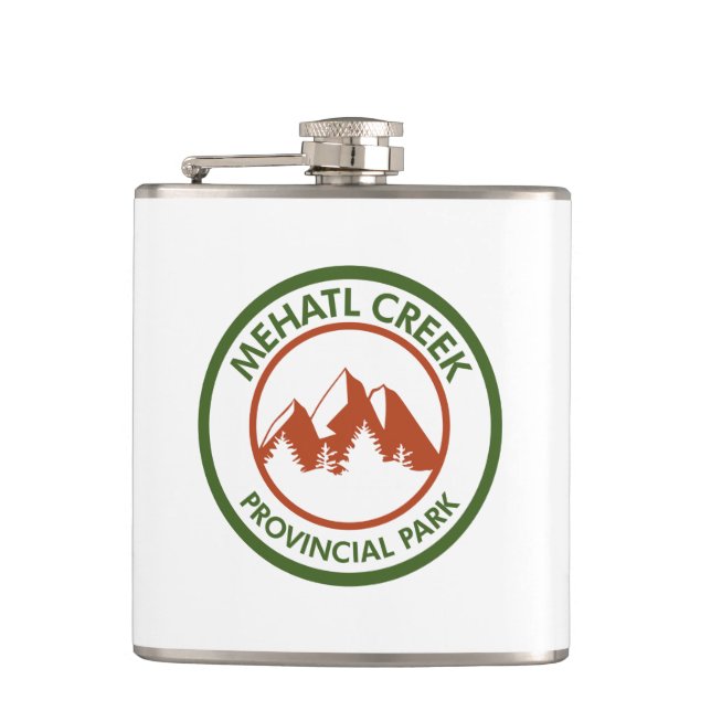 Mehatl Creek Provincial Park Hip Flask (Front)