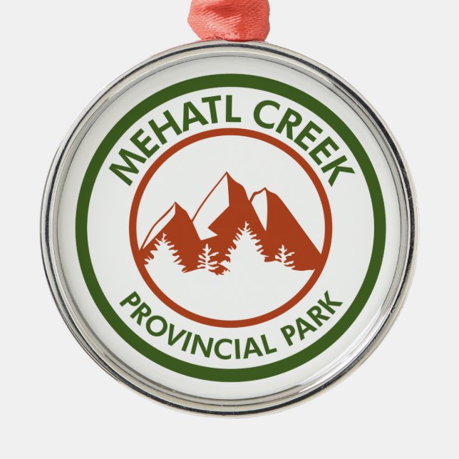 Mehatl Creek Provincial Park Metal Tree Decoration (Front)