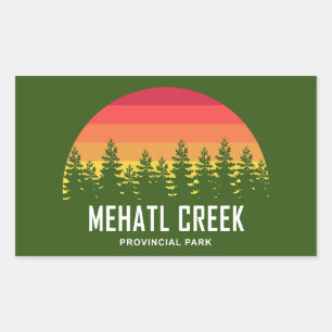 Mehatl Creek Provincial Park Rectangular Sticker