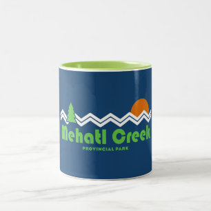 Mehatl Creek Provincial Park Retro Two-Tone Coffee Mug