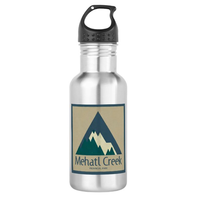 Mehatl Creek Provincial Park Rustic 532 Ml Water Bottle (Front)